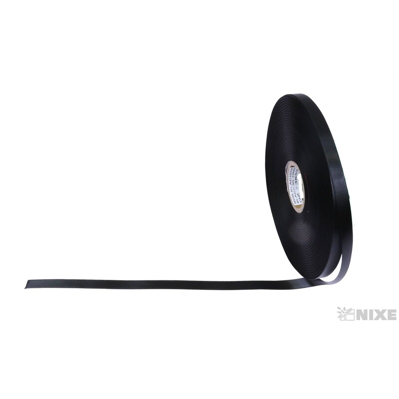 SATÉNOVÁ STUHA TTR DS 10mmx100m*ČERNÁ BLACK