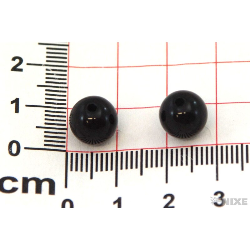 KORÁLKY 10mm cca 104ks*ČERNÁ