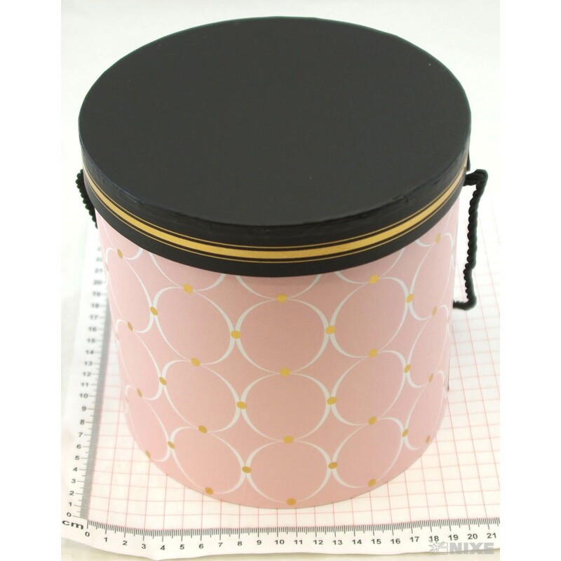 KVĚTINOVÝ BOX 3ks pr. 19x18cm 16x16 14x14*RŮŽOVÁ