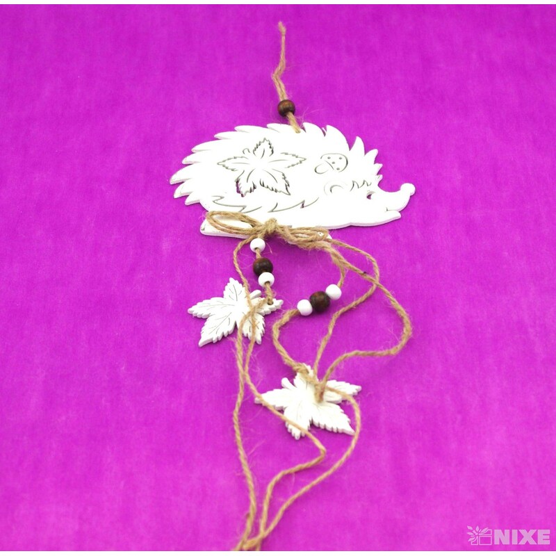 ZÁVĚS JEŽEK 14x50cm*BÍLÁ