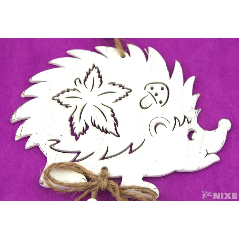 ZÁVĚS JEŽEK 14x50cm*BÍLÁ