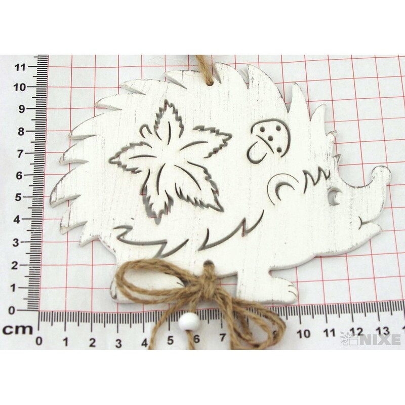 ZÁVĚS JEŽEK 14x50cm*BÍLÁ