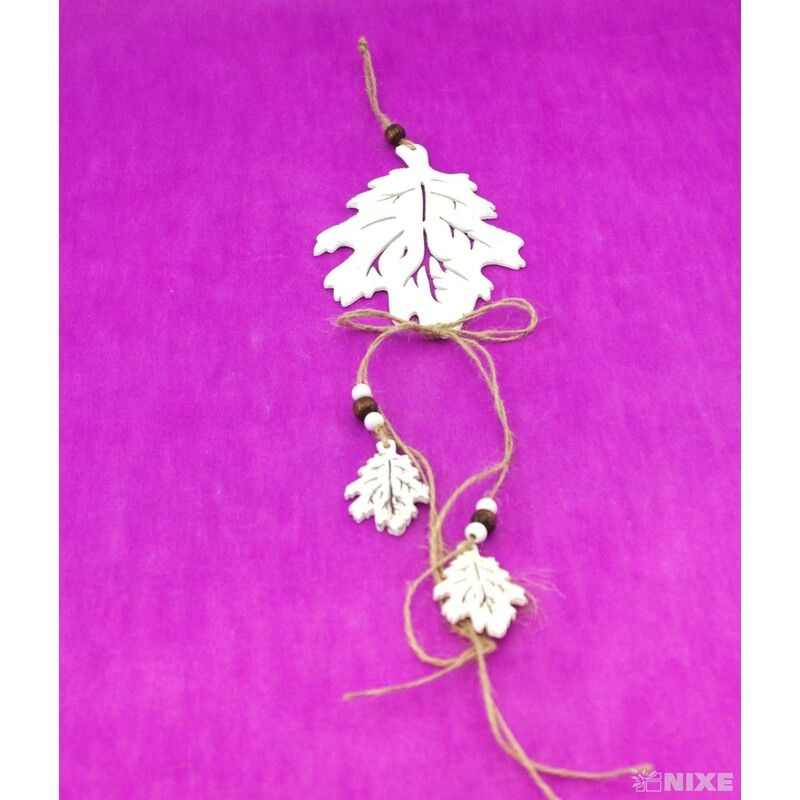 ZÁVĚS LIST 15x50cm*BÍLÁ