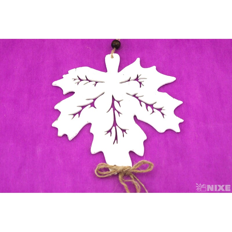 ZÁVĚS LIST 15x50cm*BÍLÁ