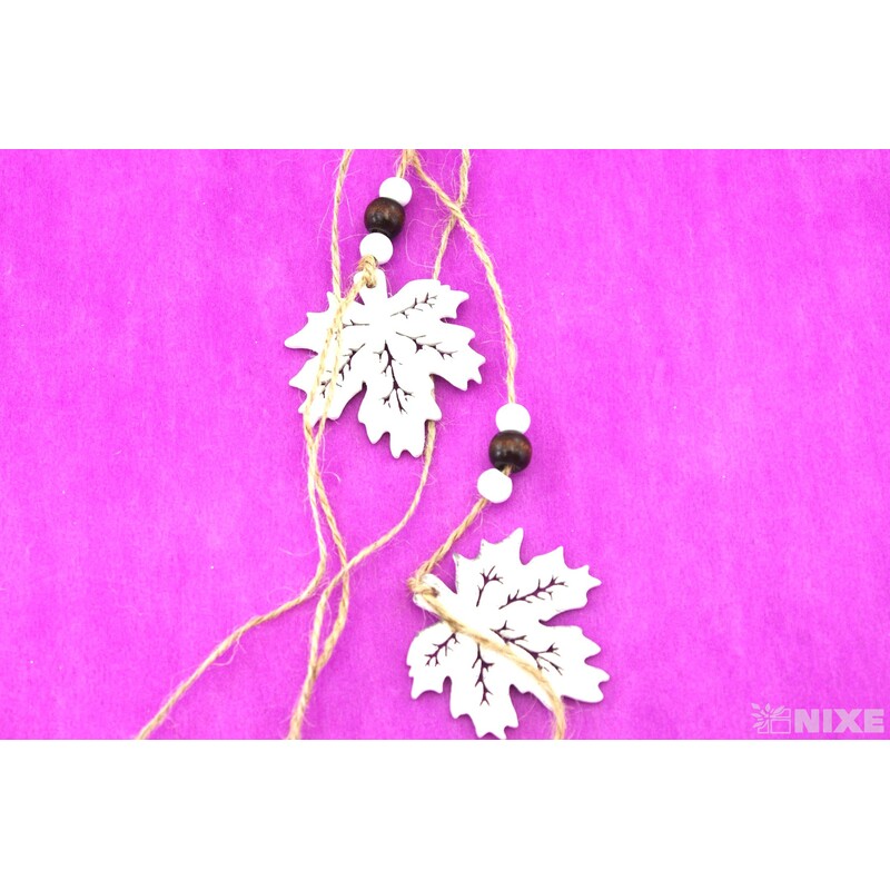 ZÁVĚS LIST 15x50cm*BÍLÁ