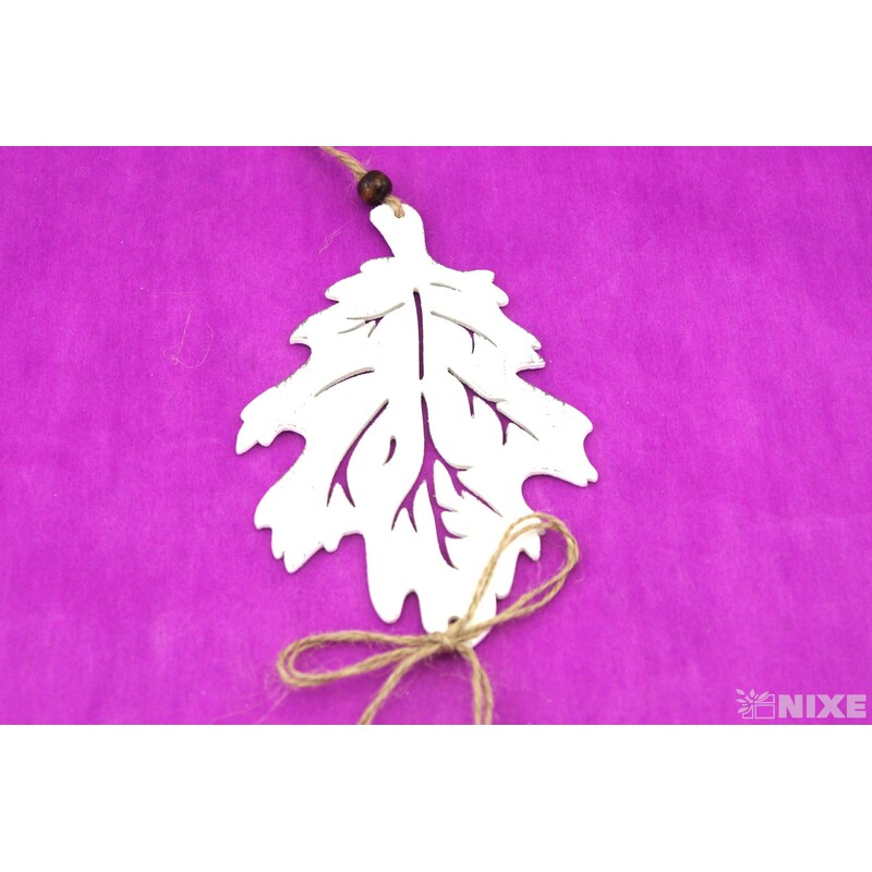 ZÁVĚS LIST 15x50cm*BÍLÁ