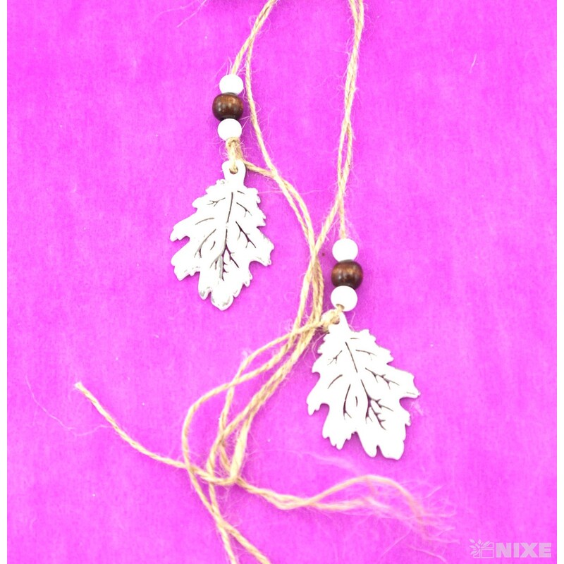 ZÁVĚS LIST 15x50cm*BÍLÁ