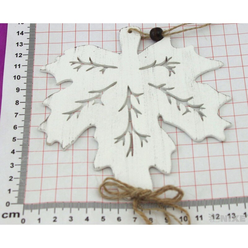 ZÁVĚS LIST 15x50cm*BÍLÁ