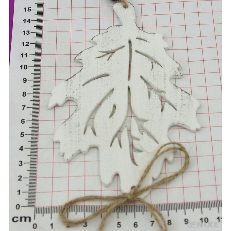 ZÁVĚS LIST 15x50cm*BÍLÁ