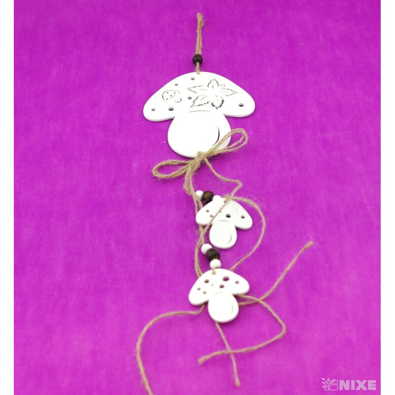 ZÁVĚS HŘÍBEK 14x50cm*BÍLÁ