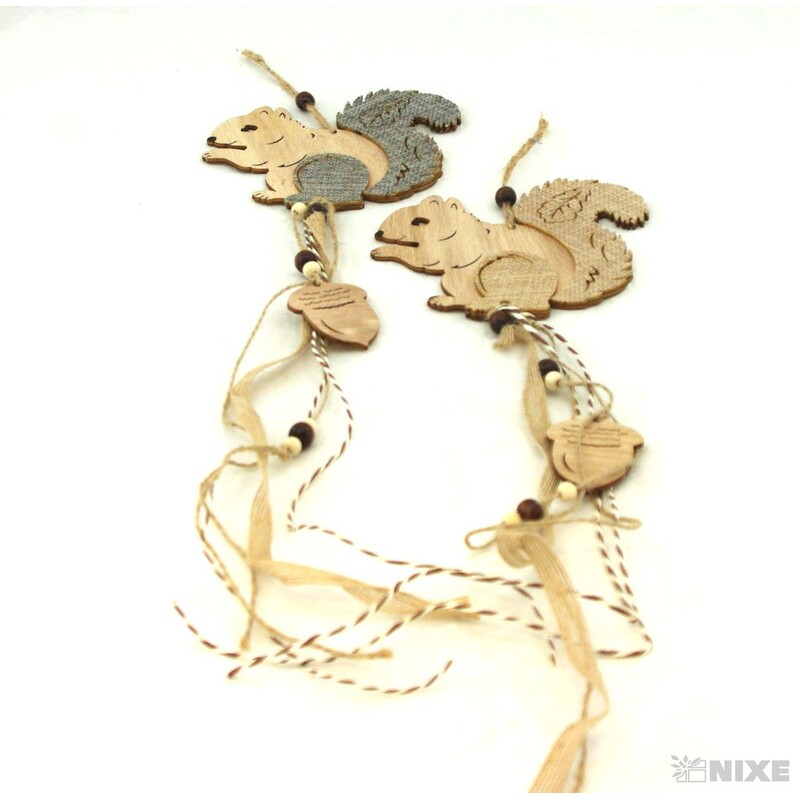 ZÁVĚS VEVERKA 13x50cm*MIX BAREV