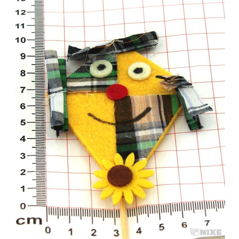 ZÁPICH FILC DRAK 10x30x7cm 6ks*MIX BAREV