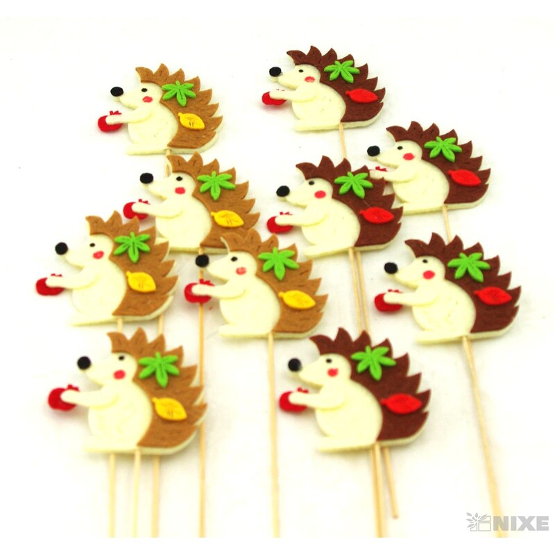 ZÁPICH FILC JEŽEK 6x30x6cm 10ks*MIX BAREV