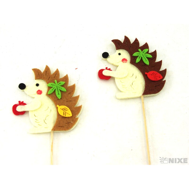 ZÁPICH FILC JEŽEK 6x30x6cm 10ks*MIX BAREV