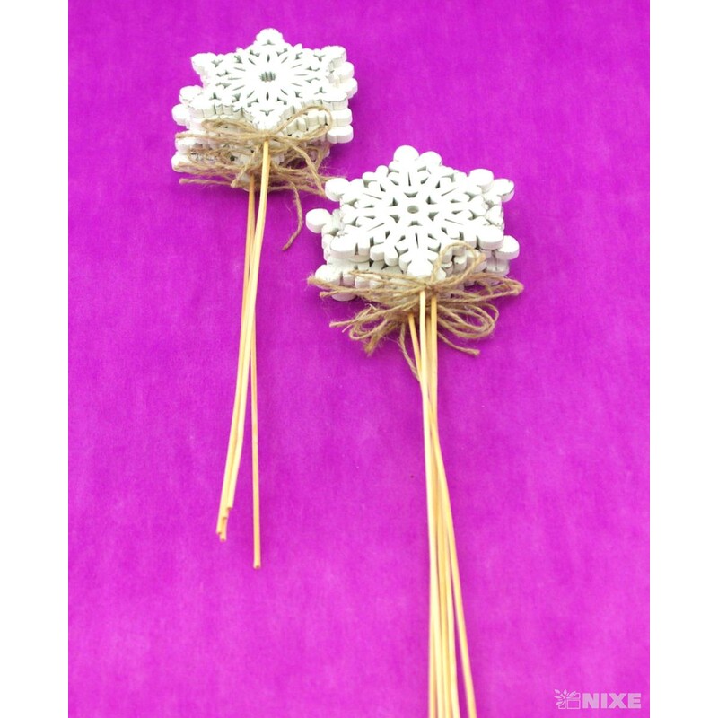 ZÁPICH VLOČKA 8x28cm 10ks*BÍLÁ