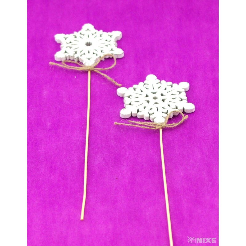 ZÁPICH VLOČKA 8x28cm 10ks*BÍLÁ