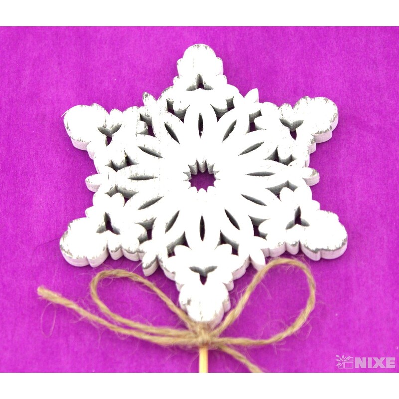 ZÁPICH VLOČKA 8x28cm 10ks*BÍLÁ