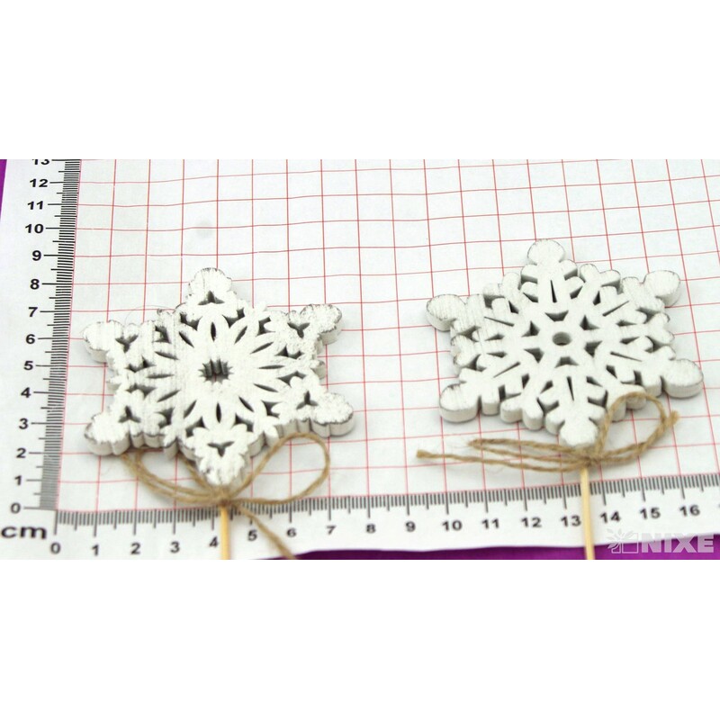 ZÁPICH VLOČKA 8x28cm 10ks*BÍLÁ