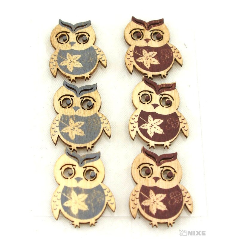 PODZIM NALEPOVACÍ 4x3cm 6ks*PŘÍRODNÍ