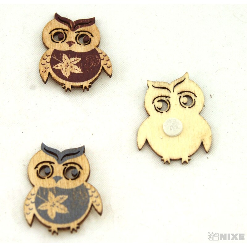 PODZIM NALEPOVACÍ 4x3cm 6ks*PŘÍRODNÍ