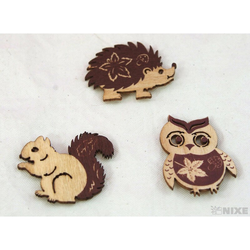 PODZIM NALEPOVACÍ 4x3cm 6ks*PŘÍRODNÍ