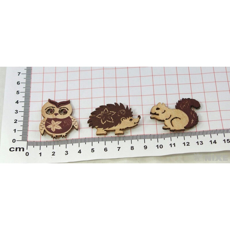 PODZIM NALEPOVACÍ 4x3cm 6ks*PŘÍRODNÍ