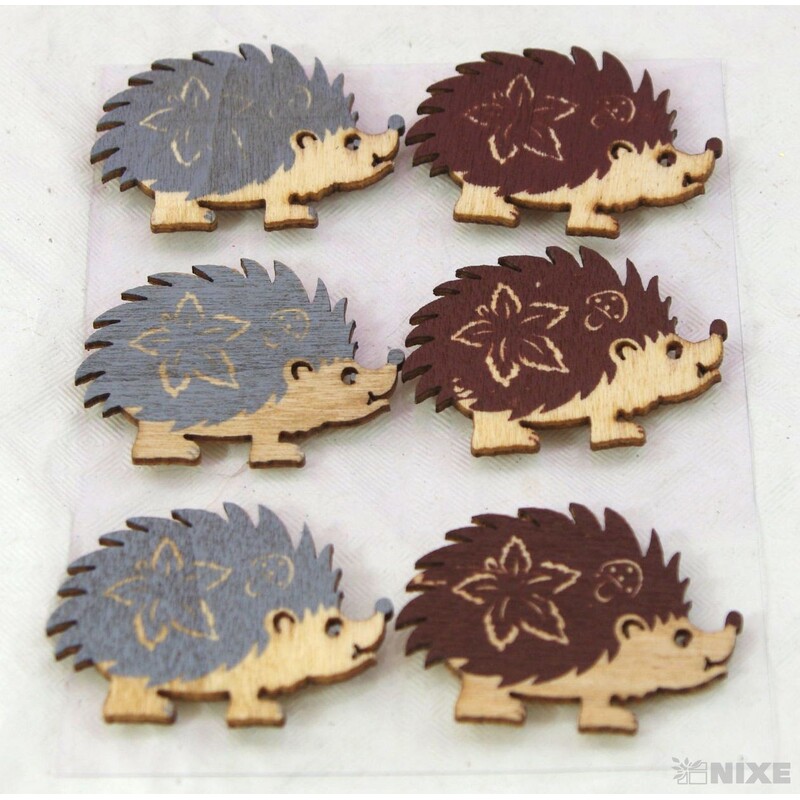 PODZIM NALEPOVACÍ 4x3cm 6ks*PŘÍRODNÍ