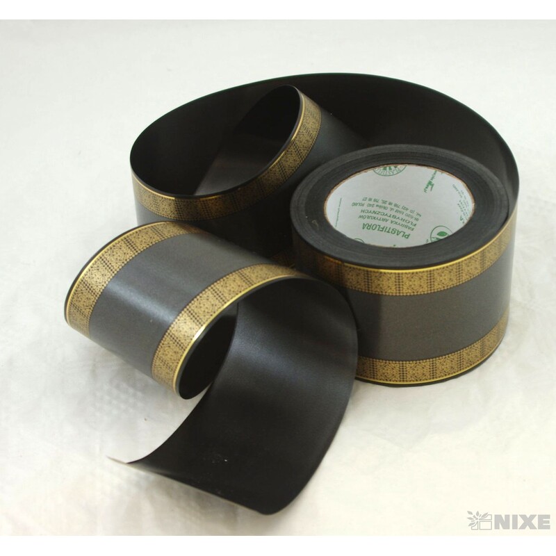 POHŘEBNÍ PÁSEK 80mmx50yd TISK*ŠEDÁ TM.