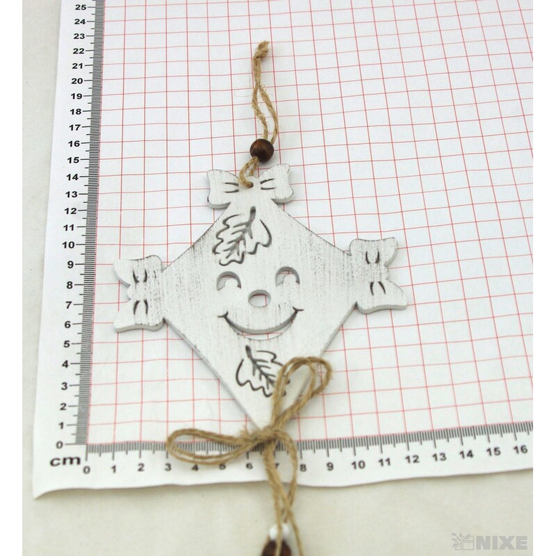 ZÁVĚS DRAK 13,5x50cm*BÍLÁ