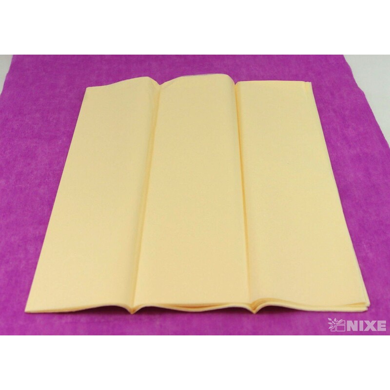 ARCH PAPÍR HEDVÁBNÝ 65x50cm 10ks*KRÉMOVÁ