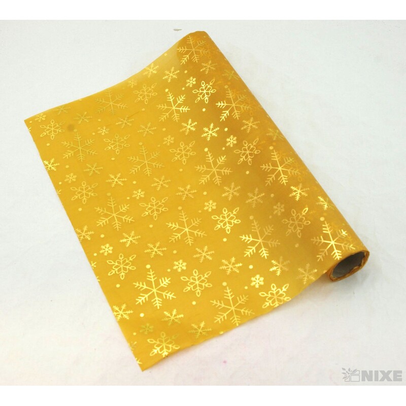 ROLE SATÉN TISK 36cmx3m*ZLATÁ TM.