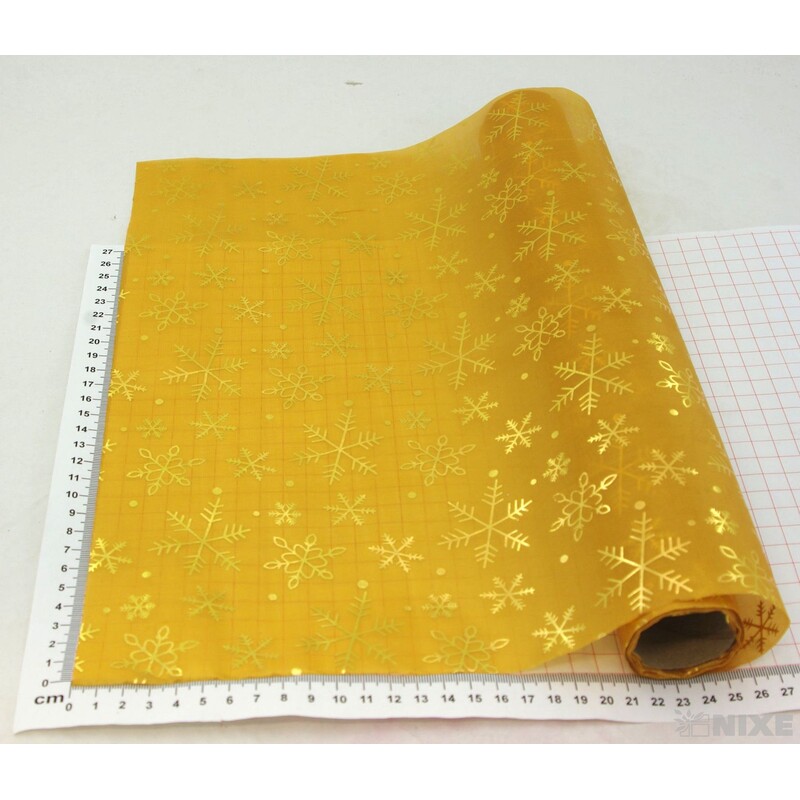 ROLE SATÉN TISK 36cmx3m*ZLATÁ TM.