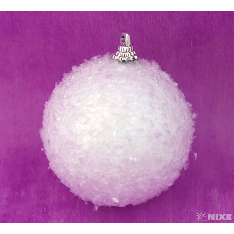 KOULE ZÁVĚS 7cm 12ks*BÍLÁ