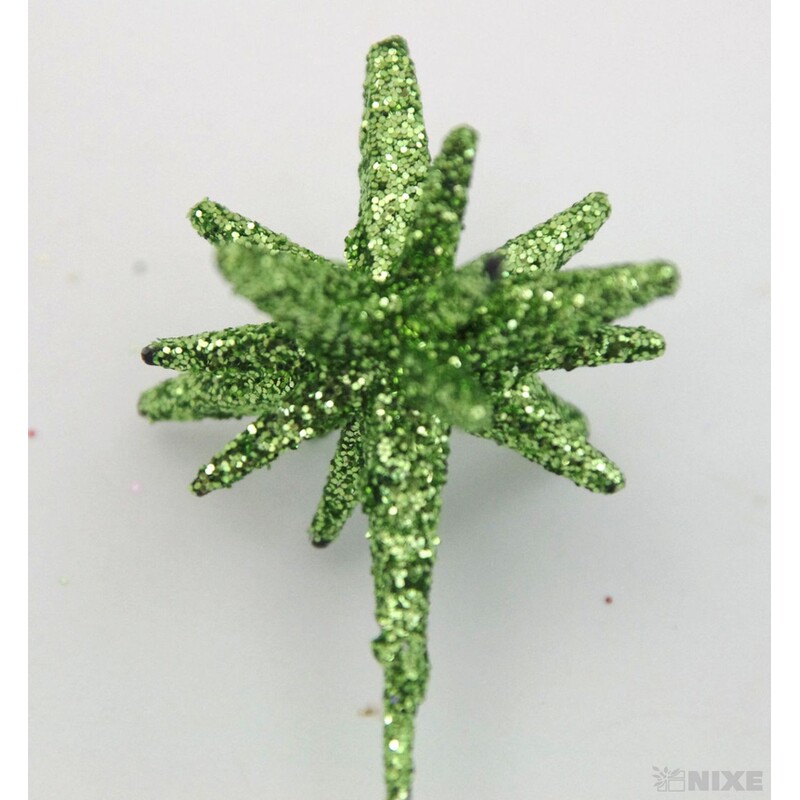 ŠPENDLÍK HVĚZDA 30mmx9cm 36ks*ZELENÁ