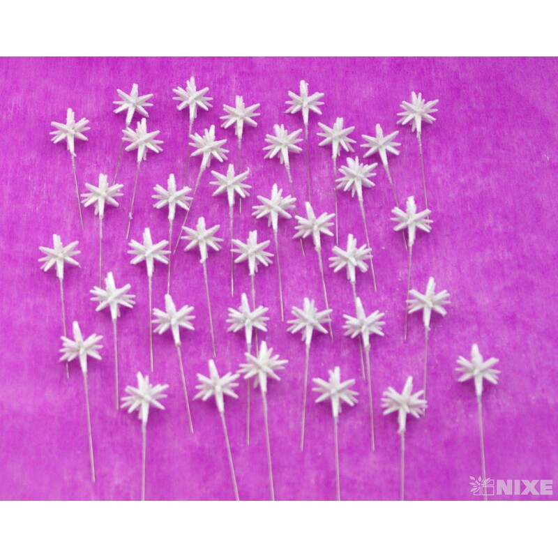 ŠPENDLÍK HVĚZDA 30mmx9cm 36ks*BÍLÁ