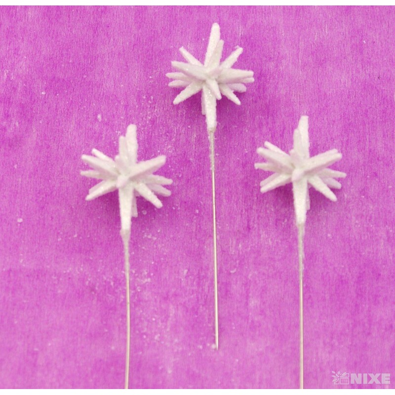 ŠPENDLÍK HVĚZDA 30mmx9cm 36ks*BÍLÁ