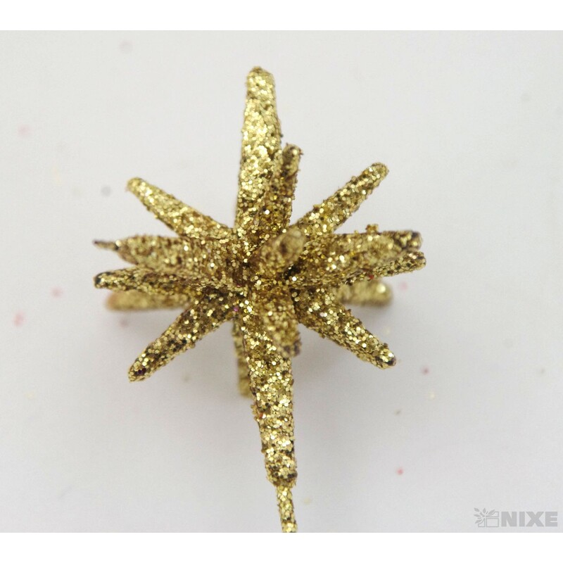 ŠPENDLÍK HVĚZDA 30mmx9cm 36ks*ZLATÁ