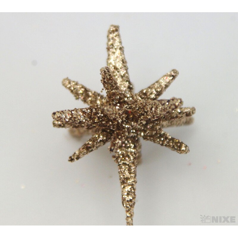 ŠPENDLÍK HVĚZDA 30mmx9cm 36ks*ZLATÁ ANT.