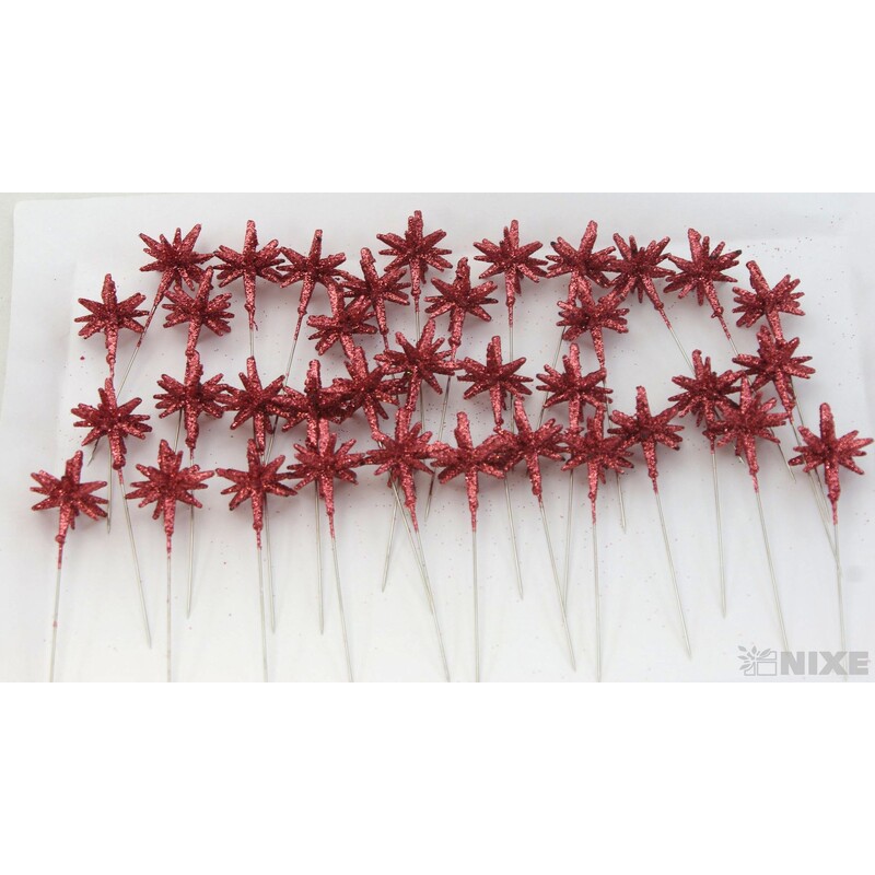 ŠPENDLÍK HVĚZDA 30mmx9cm 36ks*MĚDENÁ