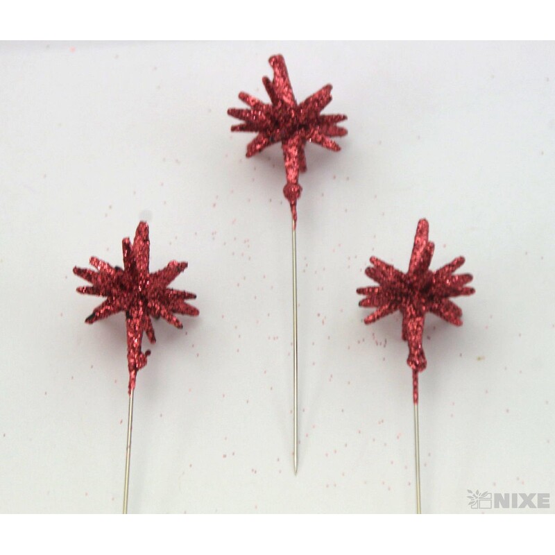 ŠPENDLÍK HVĚZDA 30mmx9cm 36ks*MĚDENÁ