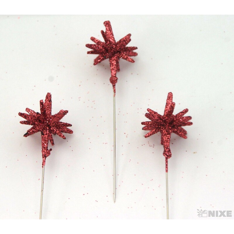 ŠPENDLÍK HVĚZDA 30mmx9cm 36ks*MĚDENÁ