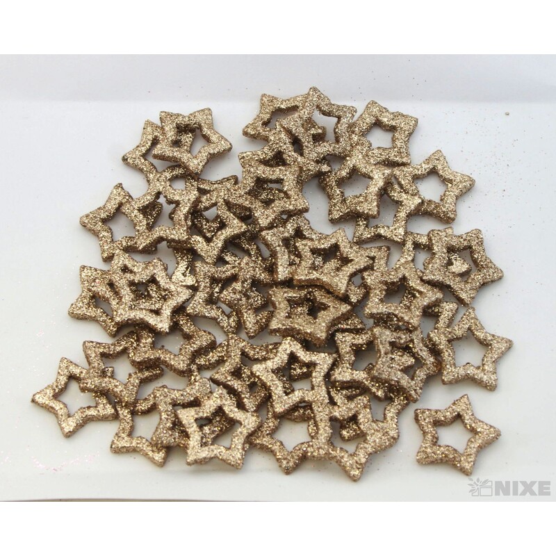 HVĚZDA 3,5cm 48ks*ZLATÁ ANT.