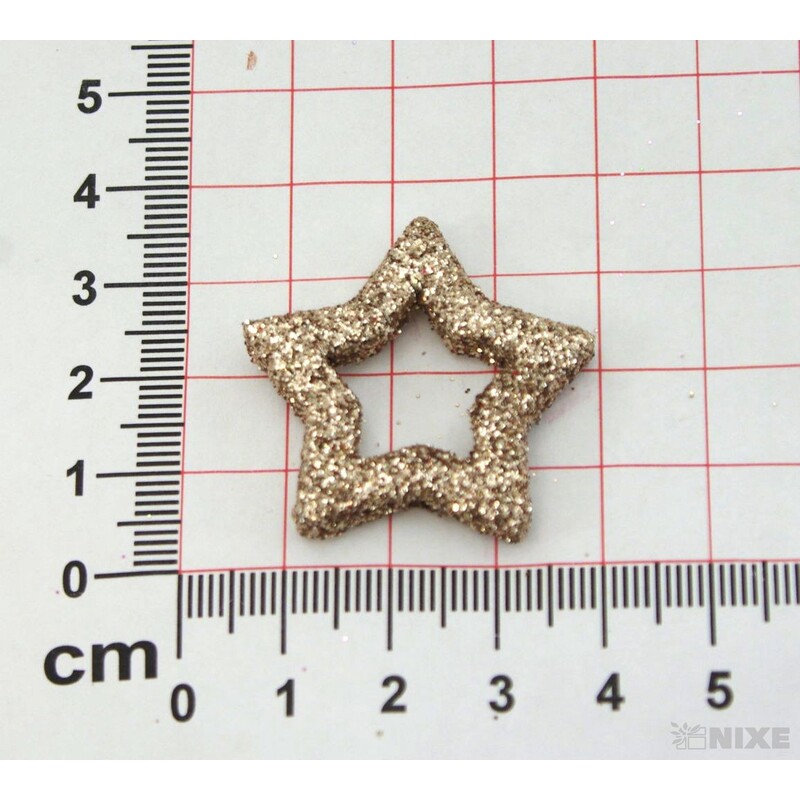 HVĚZDA 3,5cm 48ks*ZLATÁ ANT.