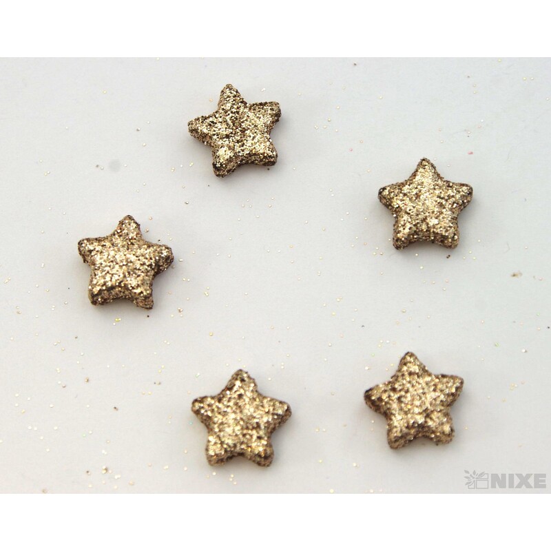 HVĚZDA 1,5cm 144ks*ZLATÁ ANT.