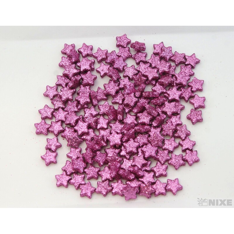 HVĚZDA 1,5cm 144ks*RŮŽOVÁ