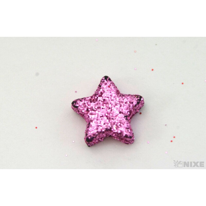 HVĚZDA 1,5cm 144ks*RŮŽOVÁ