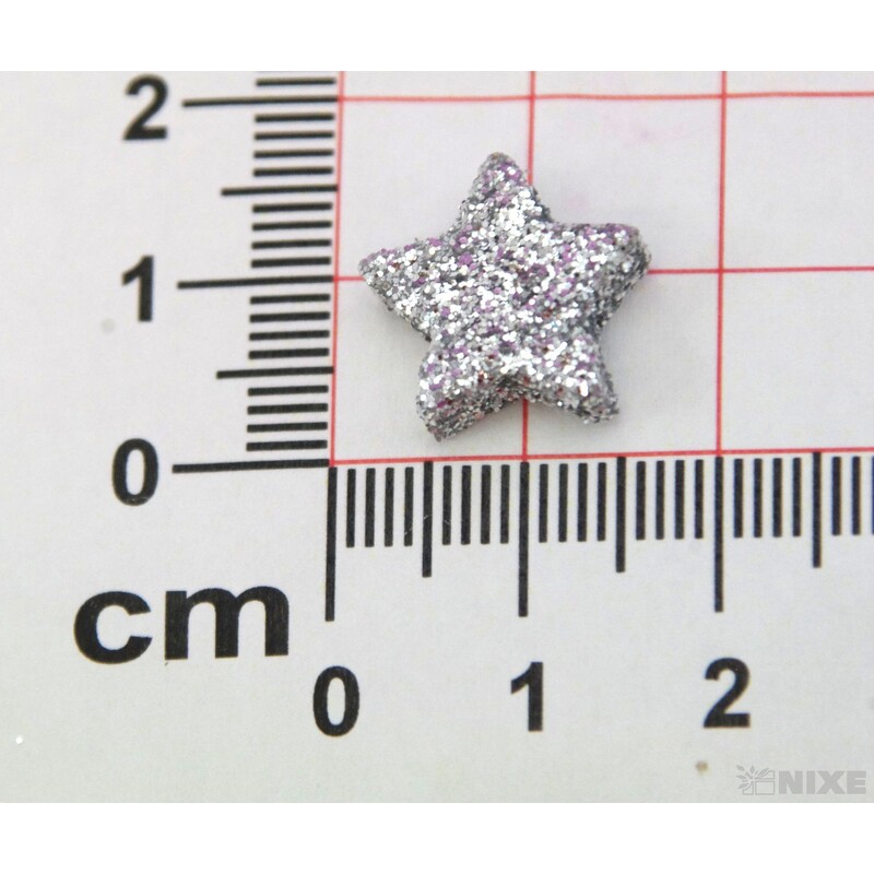 HVĚZDA 1,5cm 144ks*STŘÍBRNÁ