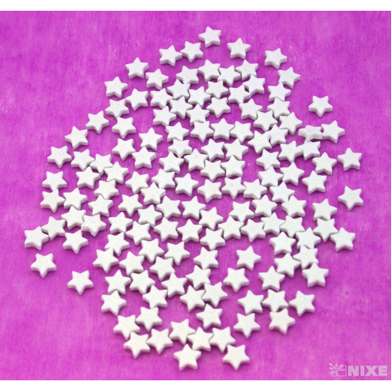 HVĚZDA 1,5cm 144ks*BÍLÁ