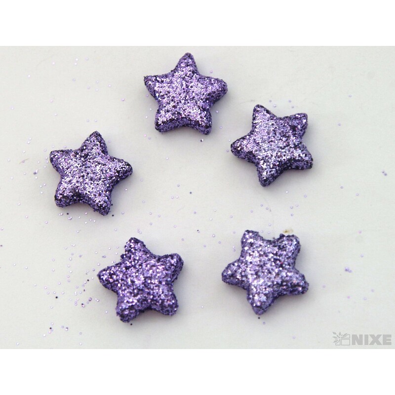 HVĚZDA 1,5cm 144ks*FIALOVÁ