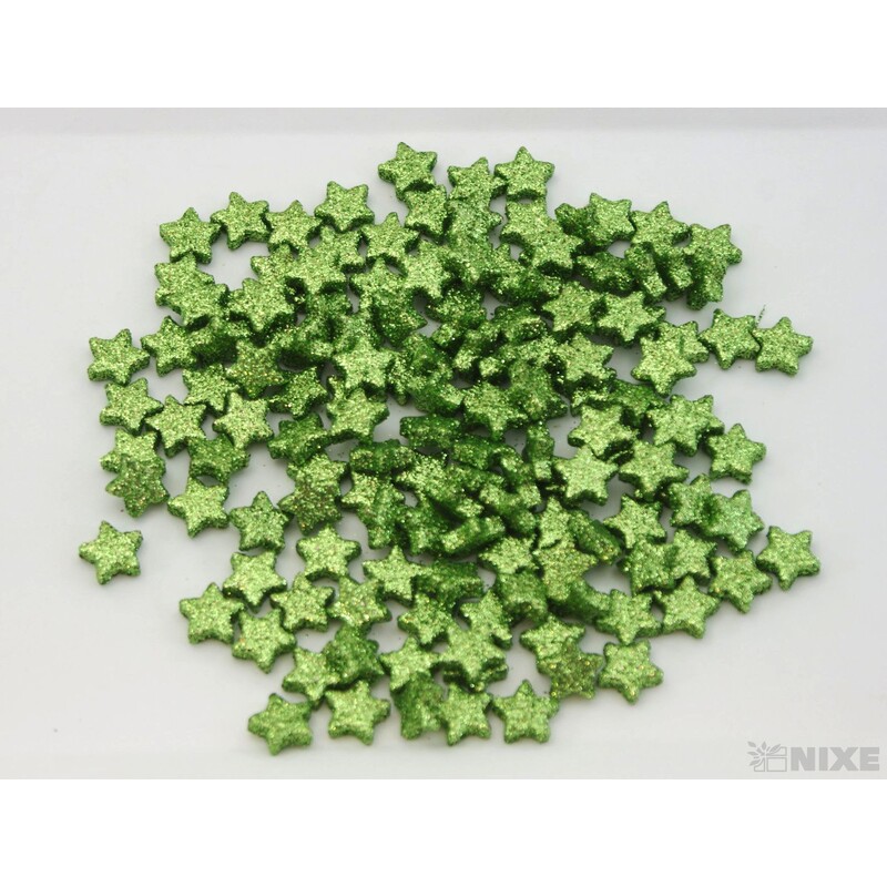 HVĚZDA 1,5cm 144ks*ZELENÁ